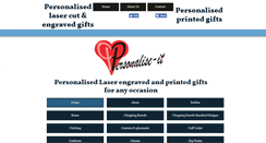 Desktop Screenshot of personalise-it.co.uk